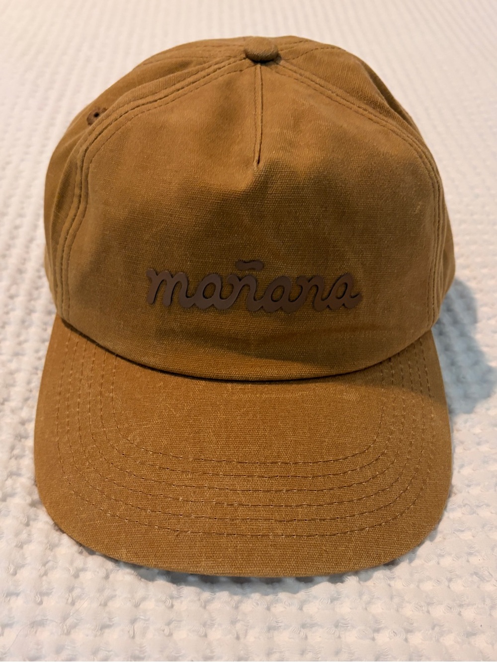 Brown Canvas Baseball Cap - Casual Men's Hat